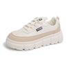 Повседневные кроссовки на толстой платформе для женщин, дышащая обувь для ходьбы из искусственной кожи, удобные кроссовки для бега со шнуровкой, женские легкие кроссовки для тренировок и тенниса