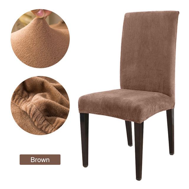 Фланелевой эластичный антигрязный чехол на стул в скандинавском стиле из спандекса для отеля, домашней вечеринки, свадебного банкета