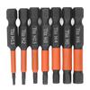 Набор магнитных бит для отвертки 7 шт. Шестигранный хвостовик Ударные биты для отвертки H1.5-H6 Метрические