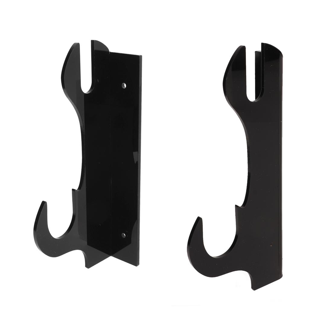 2 Pcs Samurai Knife Holder Wall Mounted Samurai Sword Holder Sword Wall Display Rack Black