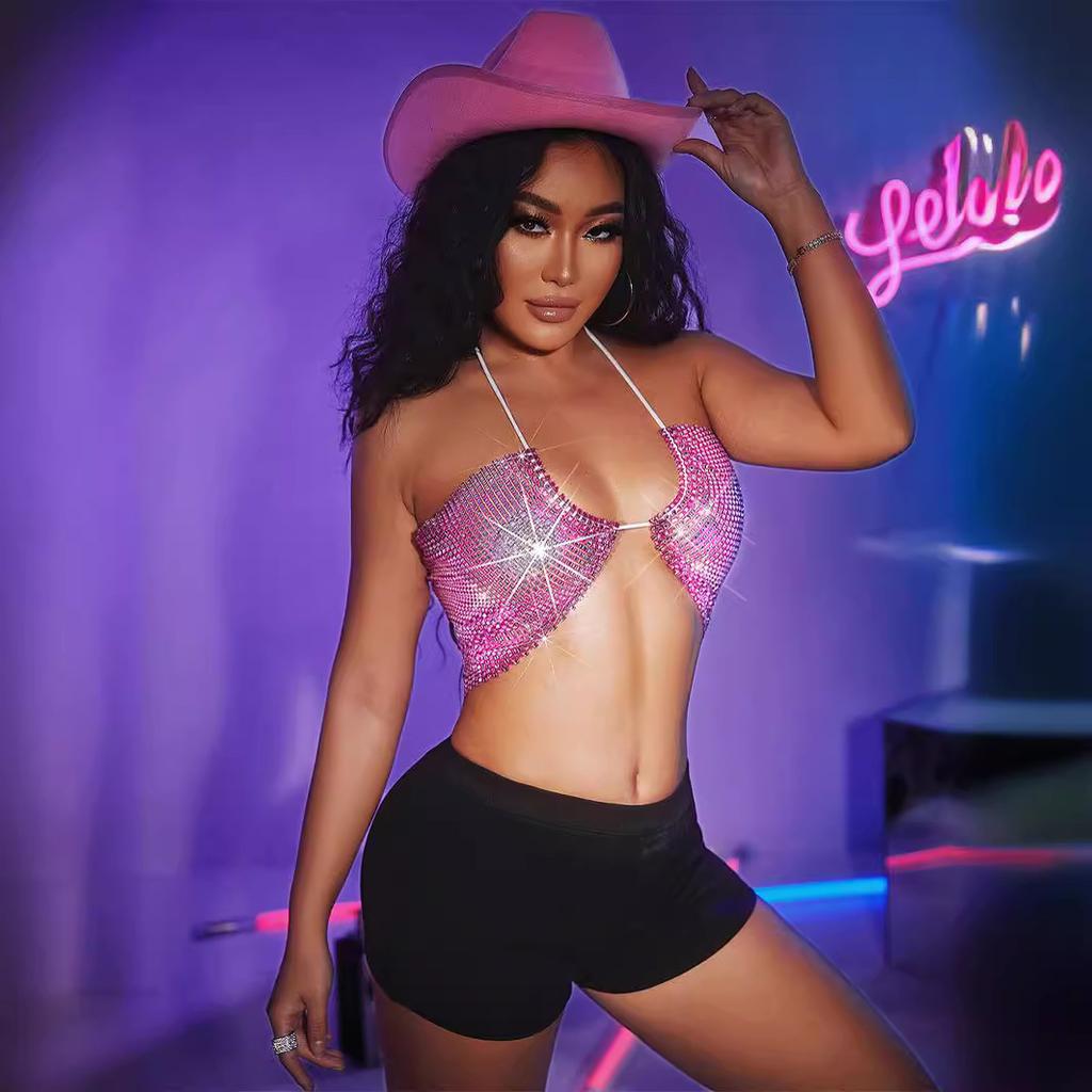 Мода 2025 22 ночной клуб с открытой спиной и глубоким вырезом, короткий, облегающий, однотонный, с запахом на груди 22