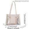 2pcs/set Elegant Transparent Jelly Bag PU Leather Handbag Clutch Bag Clear PVC Shoulder Bag  Travel