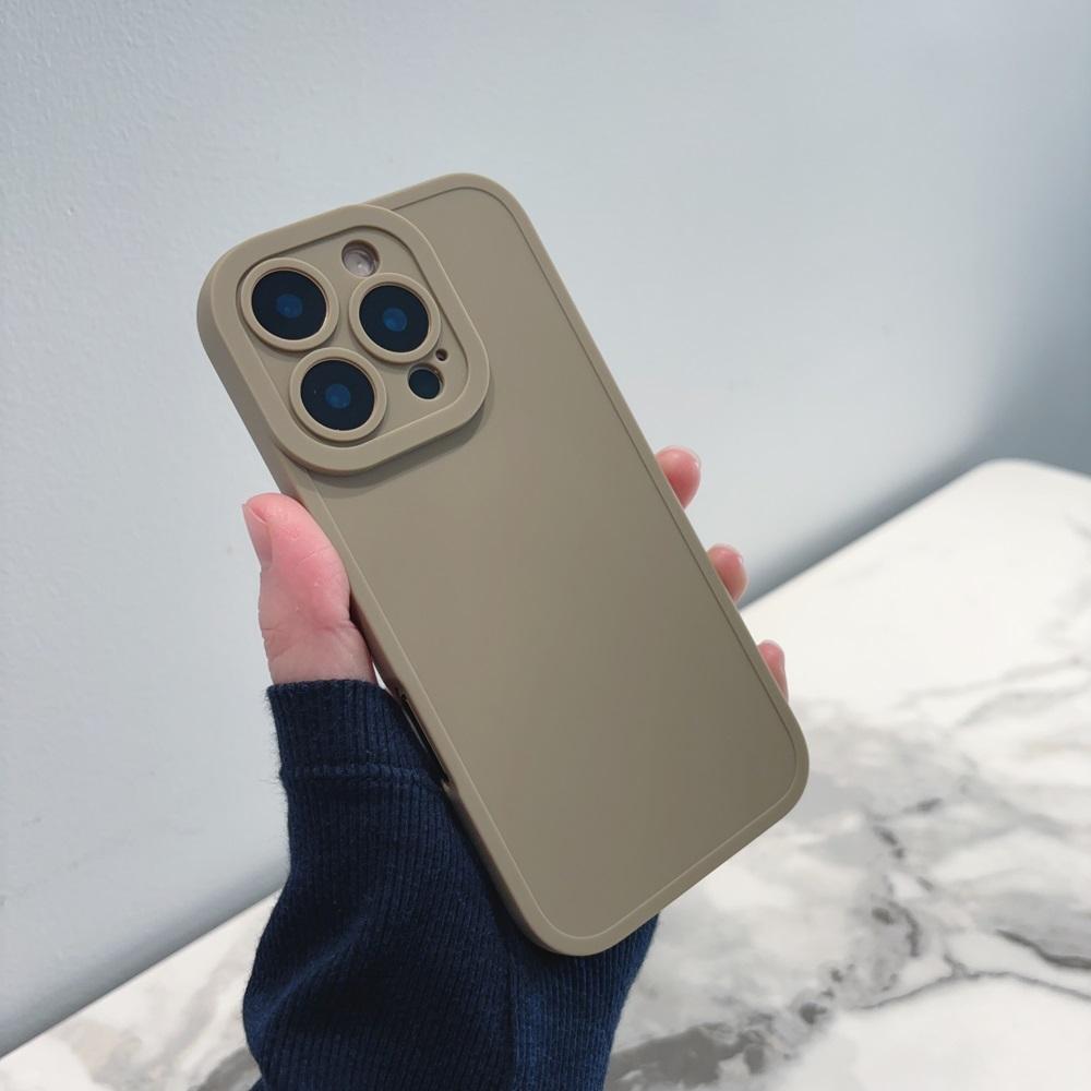 Роскошный мягкий матовый однотонный чехол для телефона iPhone 16 15 14 Plus 13 12 11 Pro Max X XR XS простой противоударный бампер задняя крышка
