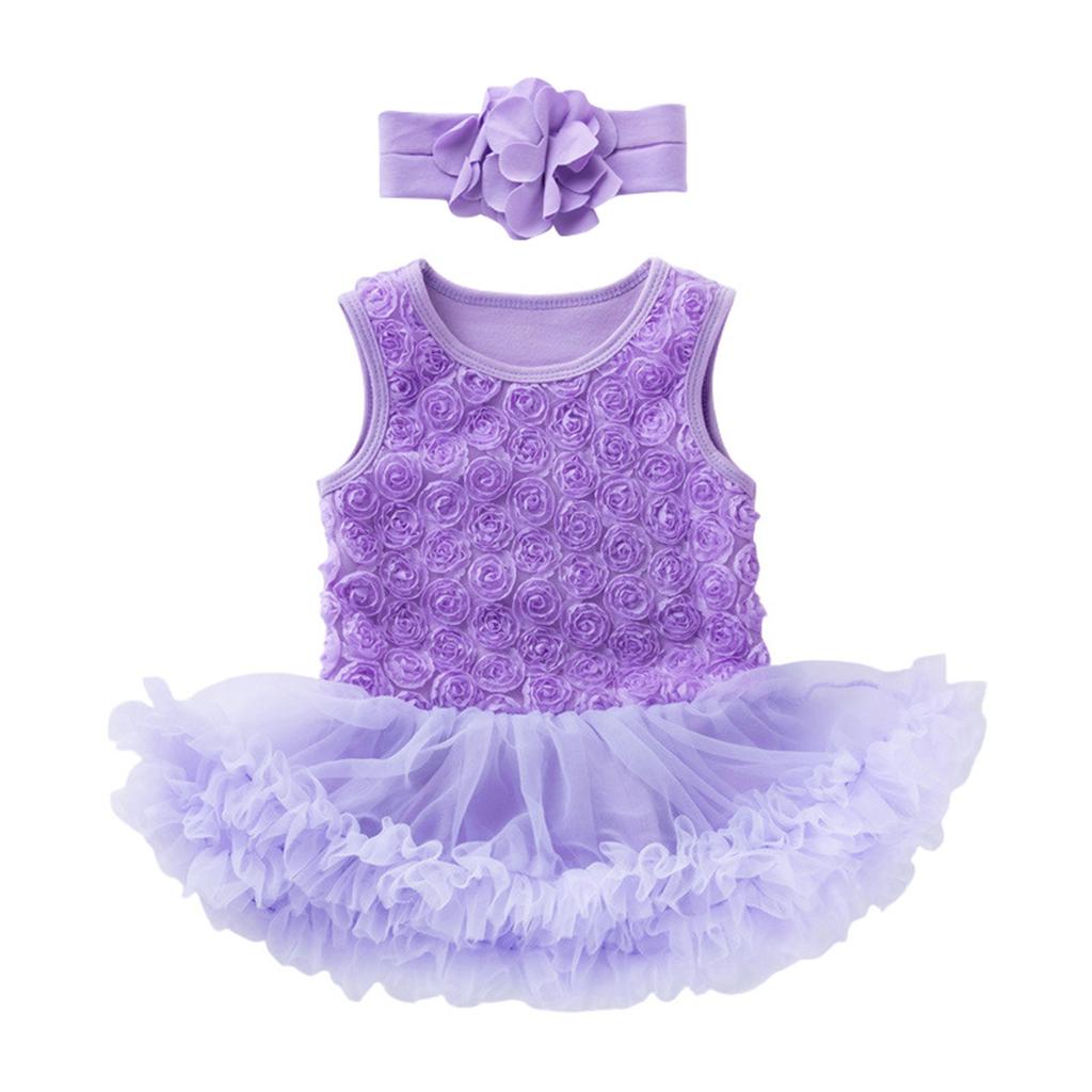 Летнее детское розовое платье принцессы без рукавов для девочек, однотонное, милое платье принцессы