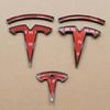 ДЛЯ Tesla Model 3 Model Y ABS Накладка-наклейка на автомобиль Крышка переднего капота Эмблема Рулевое колесо Задний значок багажника Модифицированное украшение
