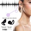 1 Pair Anti-noise Noise Reduction Earplugs Ear Wear Excellent Swimming Sleeping Silicone Silent Plugs
