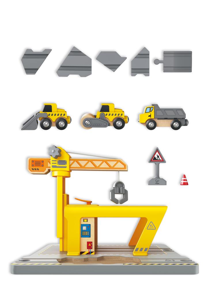 Hape Construction Vehicle Set E3878