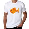 Goldfish Cartoon T-Shirt Man T Shirt Cotton T Shirts for Man Cotton Cotton T Shirts Man 100% T-Shirt