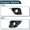 Fog Light Grill for Buick Envision 2019-2020 No.42489938 Front Left Front Lower Bumper Fog Light Cover Inserts Black,Silver Tone 1 Pc