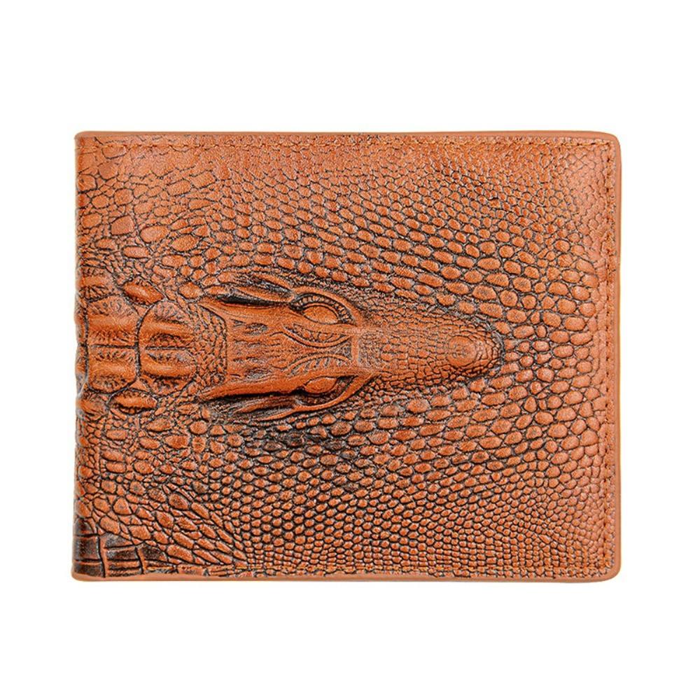 Crocodile Men's Wallet Alligato Leather Purse Fashion Business Wallet Card Bag