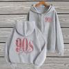 2026 Womens Oversized Graphic Hoodie Long Sleeve Round Neck Cotton Blend Casual Sweatshirt