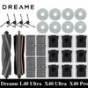 Аксессуары для робота-пылесоса Dreame L40 ultra / X40 Ultra: Мешки для пыли, Насадки для мытья пола, Основные и боковые щетки, Тряпки, HEPA-фильтры, Запасные части