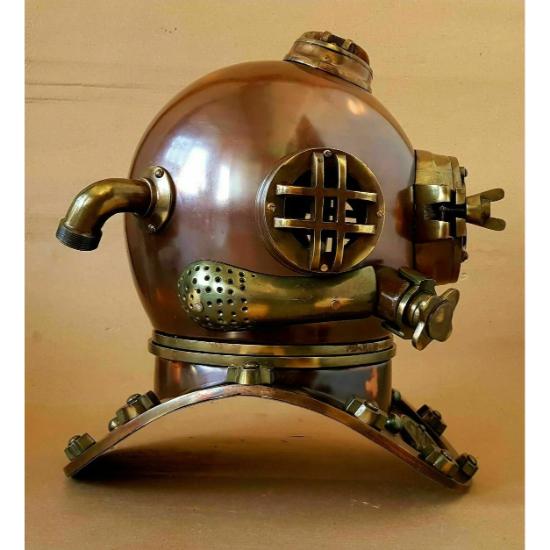 Старинный водолазный шлем ВМС США — Mark V Deep SCA Scuba Divers Helmet — Classica