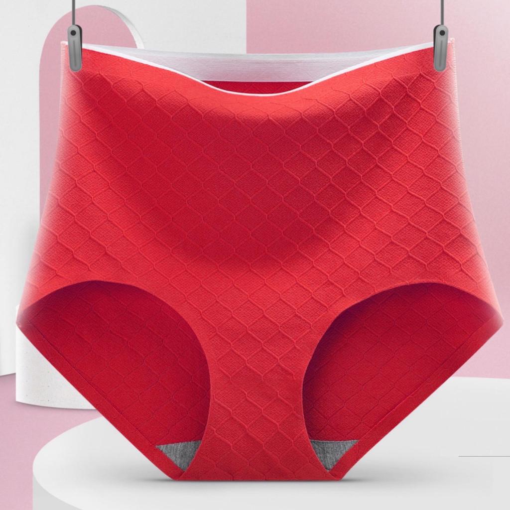 Panties Female Cotton High-waisted Buttocks Seamless Pants Ladies Pants for Woman EMA