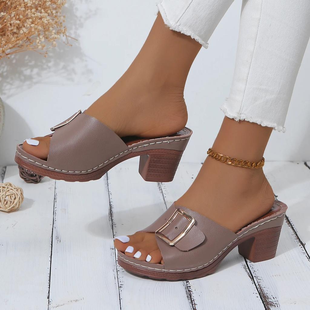 Women Sandals 2024 Flats Platform Flip Flops Shoes Female Summer High Heels Women Beach Sandals Open Toe Slides Zapatos De Mujer