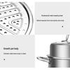 KÖBACH 2-Layer Stainless Steel Steamer Pot with Visible Lid