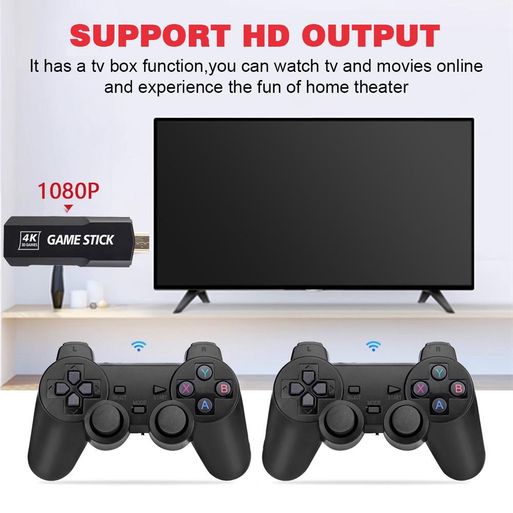 X2 GD10 Classic Retro Game Console, HD 4K Output TV Video Game Console, 3D Extended Gaming, Wireless Controller 2.4GHz, 64GB/128GB