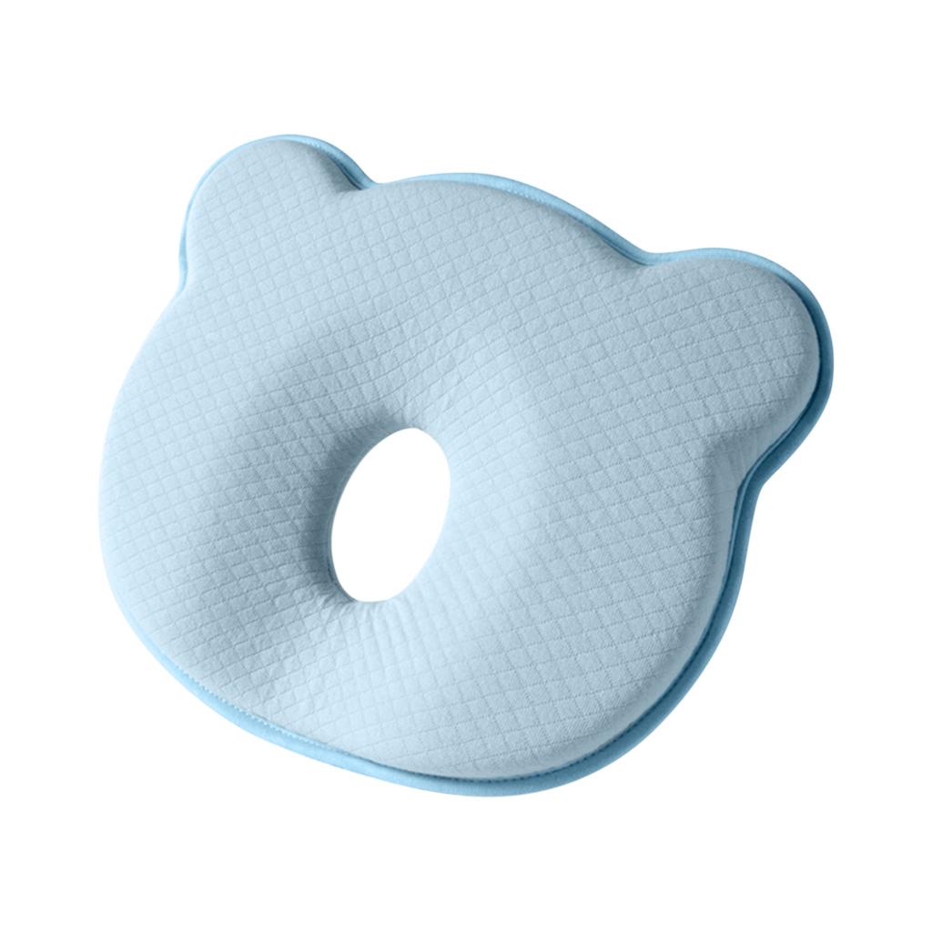 Baby Pillows For Sleeping Newborn, New Soft Memory Foam Toddler Pillow For Newborn Prevent Flat Head, Skin Friendly Cotton Pillowcases