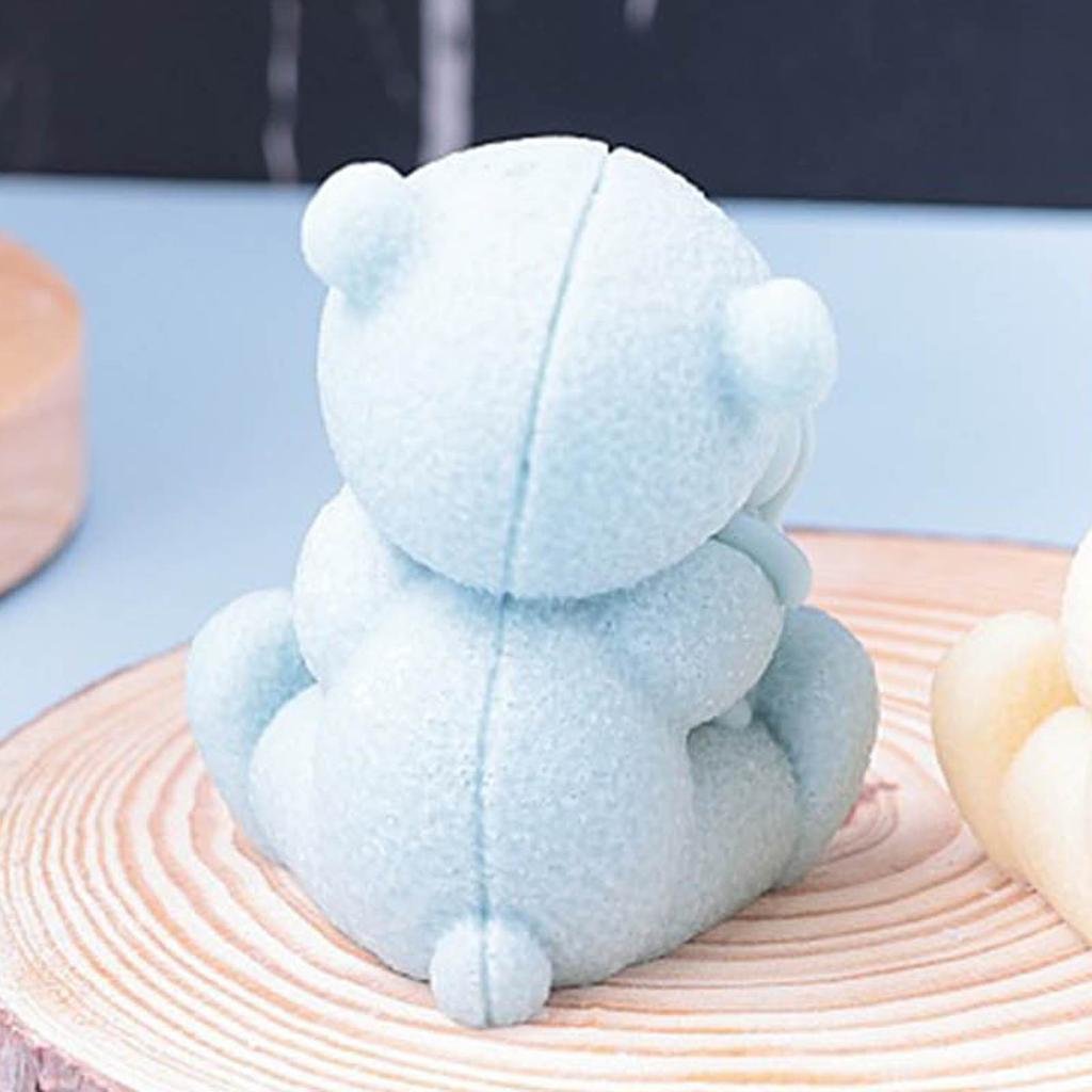 3D Bear Silicone Mould Animal Candle Molds Soap Casting Molds Handmade Resin Molds DIY Baking Molds Home Decorations