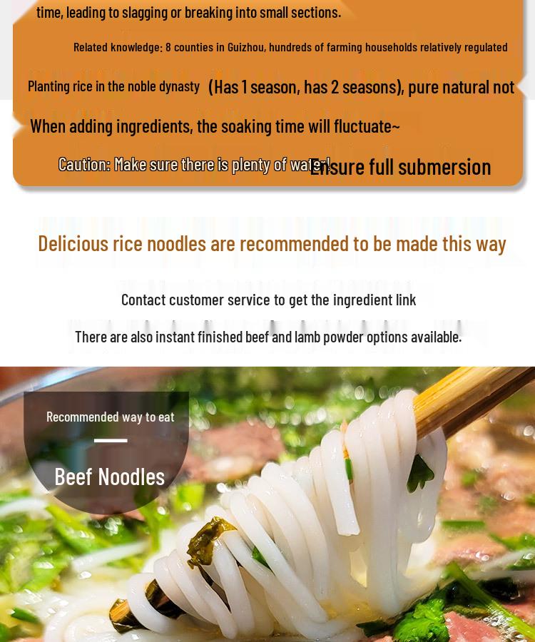 Authentic Guizhou Dry Rice Noodle Vermicelli - Instant Zunyi Lamb Specialty
