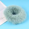 Scrunchies Fur Hair Ties Fuzzy Fur Band Rope Wristband Ring Ponytail Holder Accessories for Women Girls Multi-colored