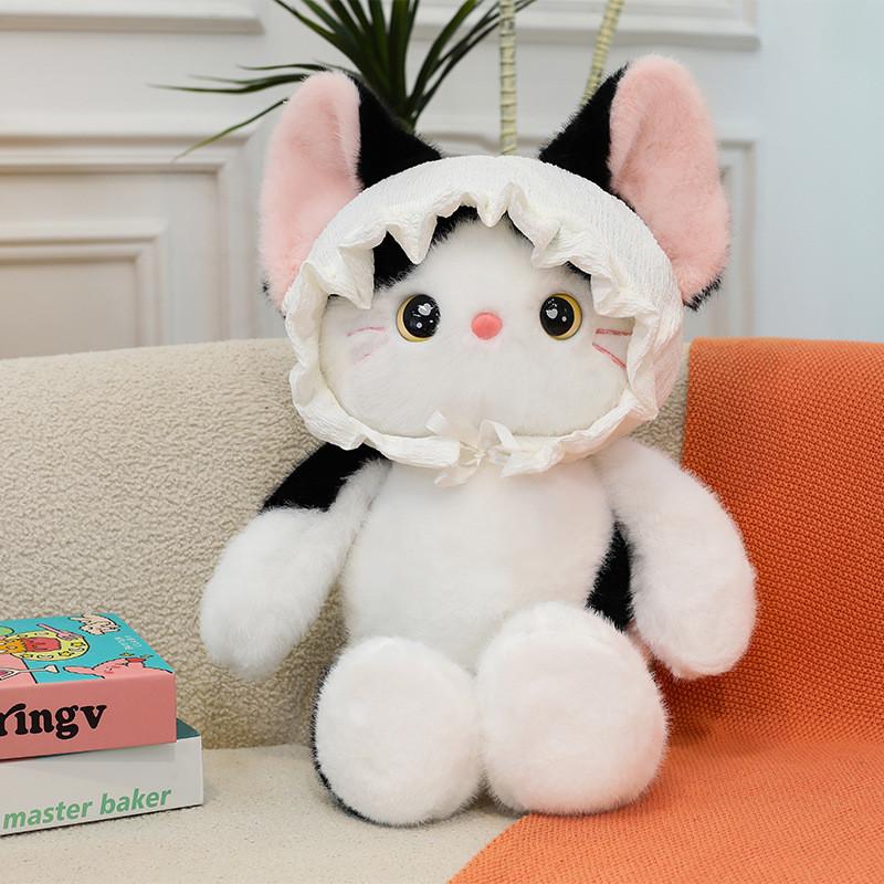 Шапка Медвежонка Кот Кролик Плюшевая Игрушка Животное Мягкая Кукла Украшение Детский Подарок