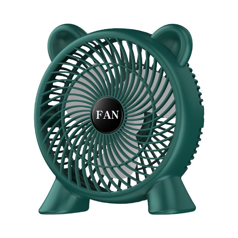 Bear Cartoon USB Desktop Fan - Compact Electric Fan for Office & Outdoor Use