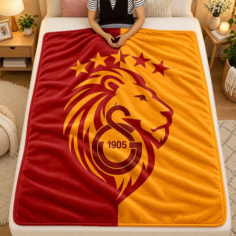 Фланелевое одеяло Galatasary Теплое Мягкое Плед для использования на диване, кровати, в гостиной