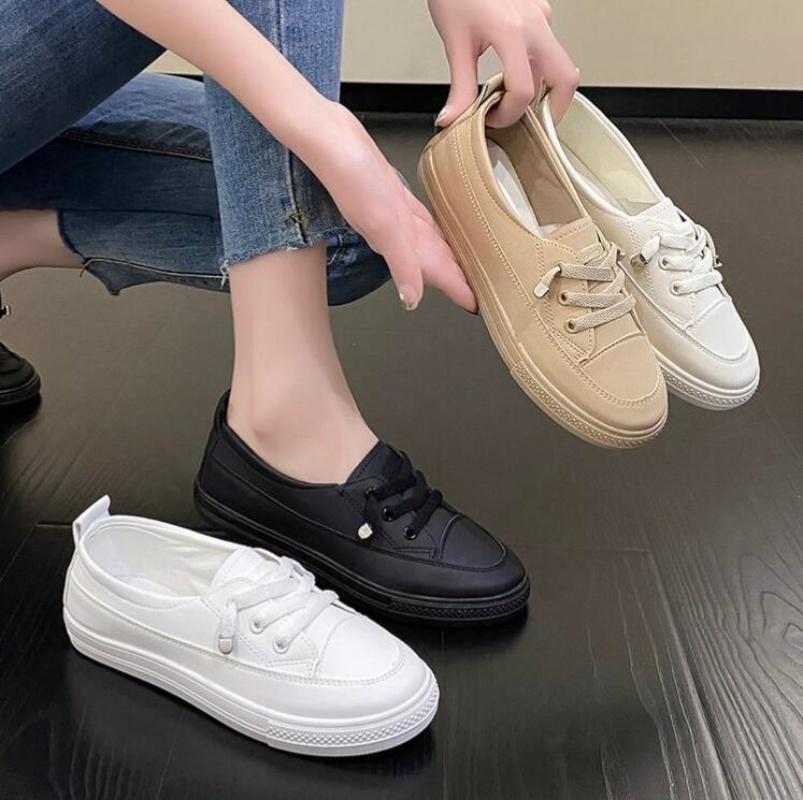 Модная женская повседневная обувь, прочные кроссовки из искусственной кожи, вулканизированная обувь, женские легкие туфли на плоской подошве с мягкой подошвой