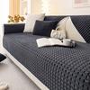 Winter Living Home Non-slip Flannel Grid Sofa Cushion Couch Covers Keep Warm Slipcover Funda Sofa Mats