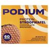 Podium Nutrition, Protein Stroopwafels, Chocolate Brownie, 8 Waffles, 33g (1.16oz) Each