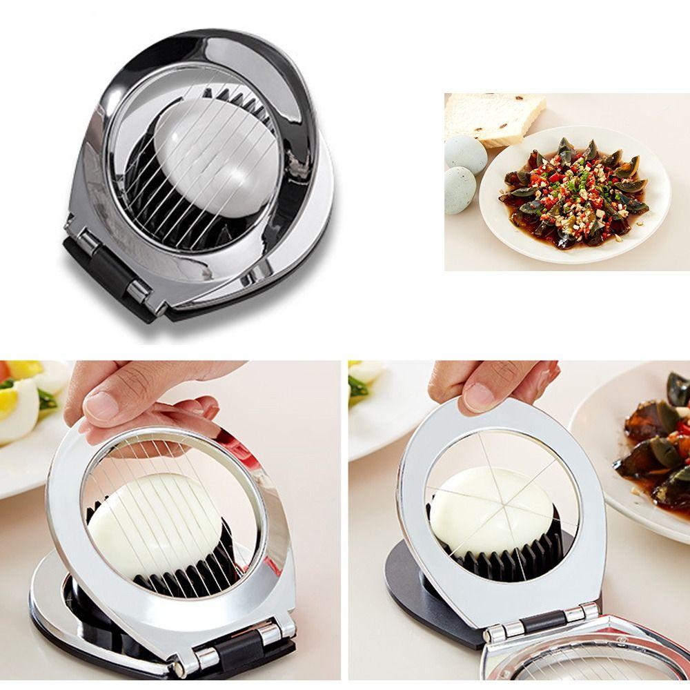 Быстрая Яйцерезка Нержавеющая Сталь Разделитель Яиц Прочные Яйцерезки Маленькие Фрукты Овощи Инструмент