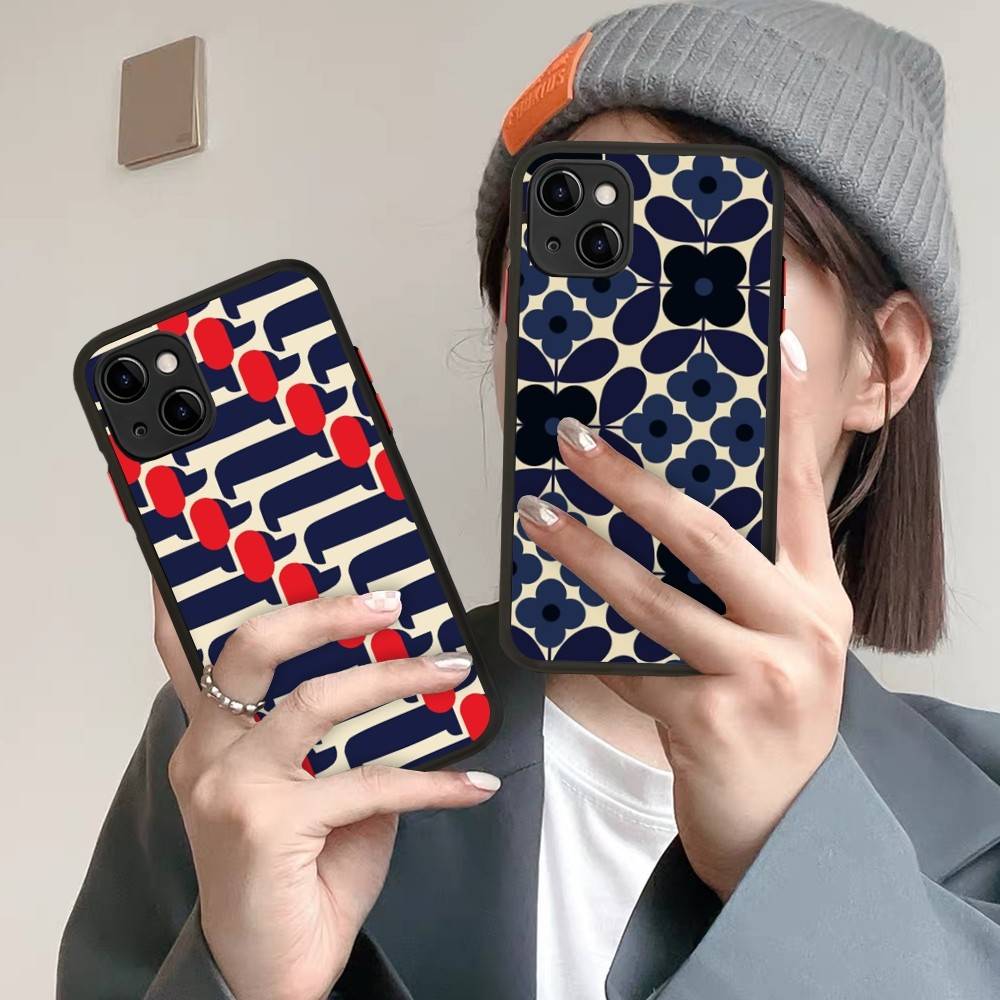 Чехол Orla Kiely с принтом «Многоцветные стебли» для iPhone 16 15 14 13 12 11 Pro Max 7 8 6 6s Plus Матовый чехол