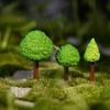Micro-landscape Moss Succulent Garden LandscapingSimulated Green TreesSmall Bushes Resin Decorations