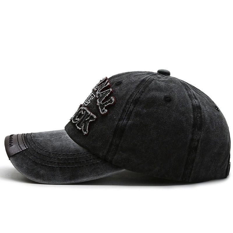 Новая спортивная letter washed denim повседневная бейсболка взрывной уличный тренд крутая модная защита от солнца