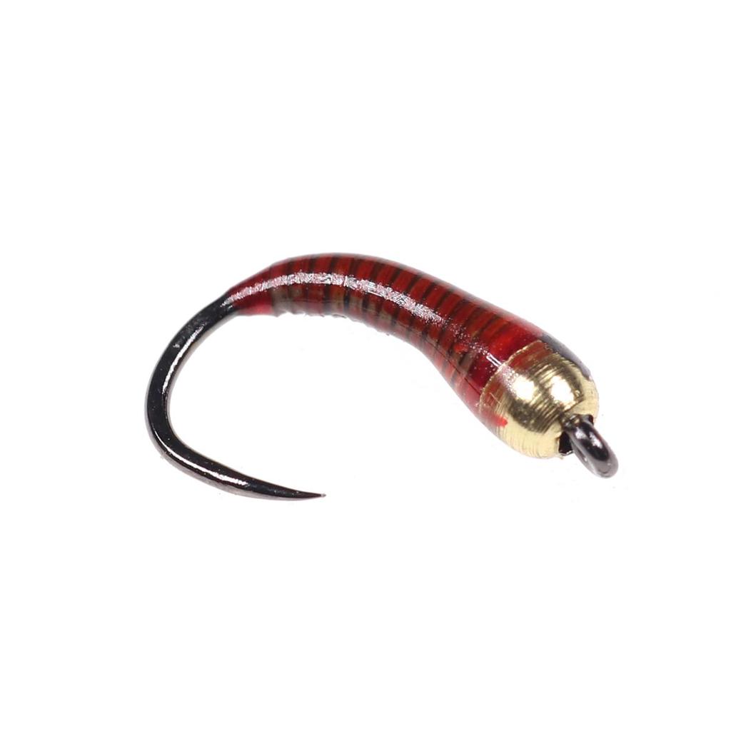 Bimoo, 6 шт., размер 12, 14, 16, крючок без бородки, латунная бусина, голова павлина, перо нимфы, пердигона, рыболовные мухи, приманка для рыбалки на форель, приманка