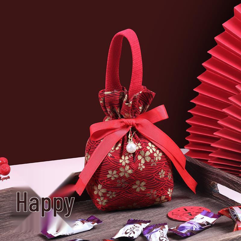 Роскошный китайский стиль свадебный мешочек на шнурке для конфет