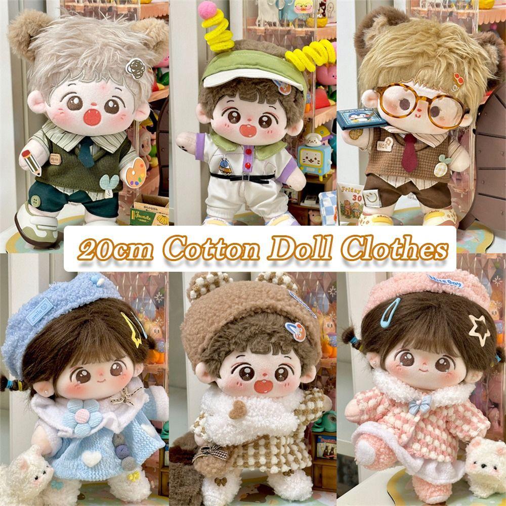 20cm Handmade Cotton Doll Clothes Cos Gift Doll Accessories Fashion Doll Cap Headdress