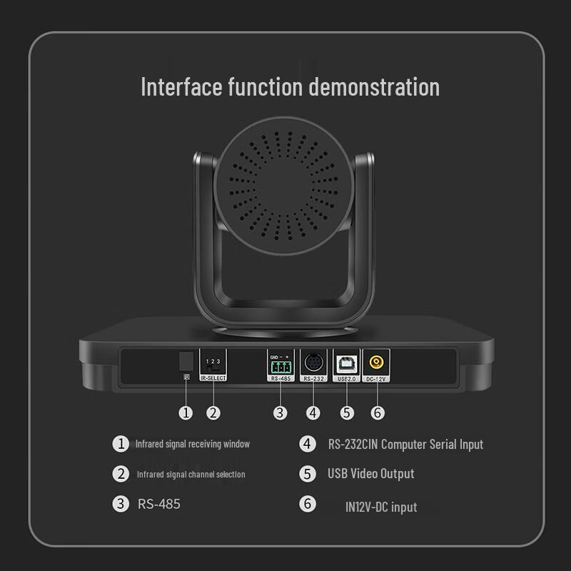 ThinkPlus Lenovo 1080P 10x Optical Zoom PTZ Video Conference Camera (CN version)