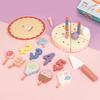 Wooden Play Children Food Set Birthday Cake Accessories Imaginative Gift Fun