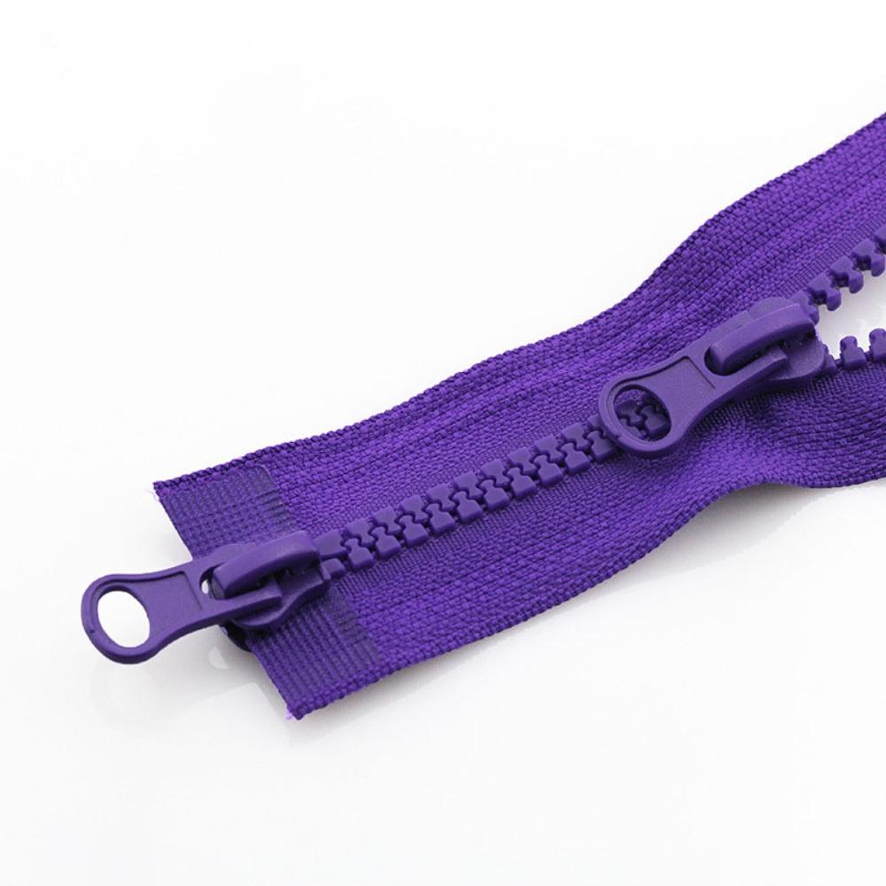 90cm Resin Zipper Double Slider Jacket Long Zips Portable Two Way Chunky Zip