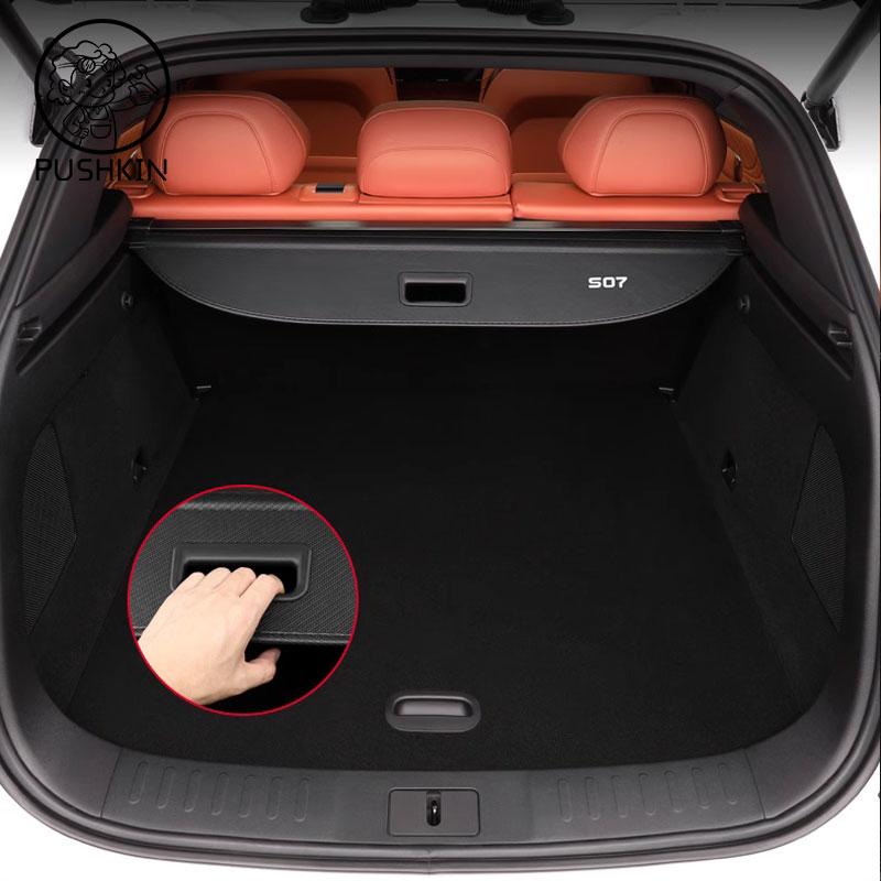 Для CHANGAN Deepal S07 S7 2024 2025 Аксессуары Черная Раздвижная Панель-Шторка для Хранения в Багажнике Автомобиля Организующая Панель для Хранения