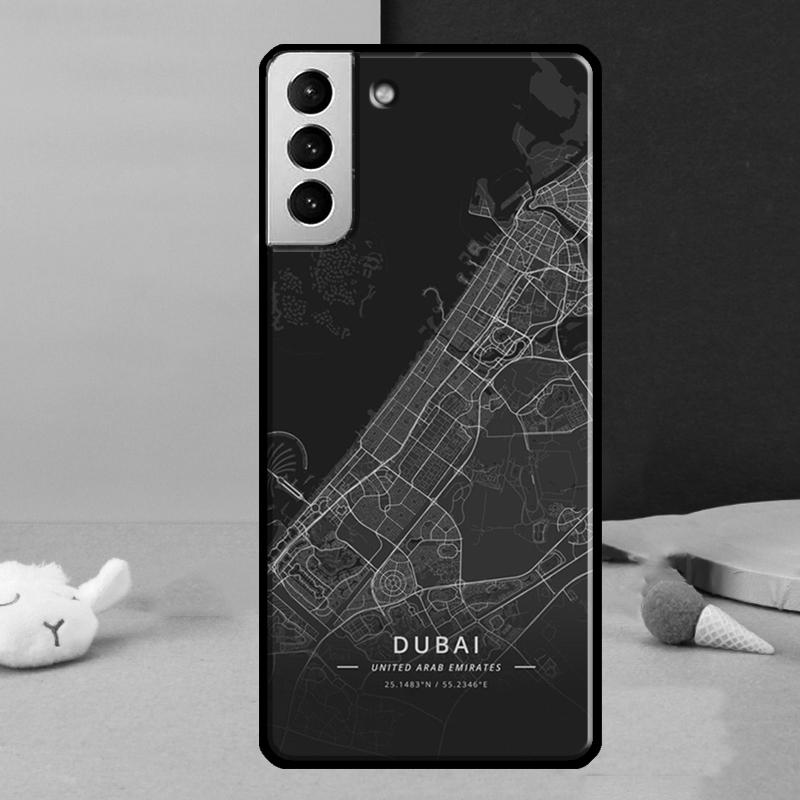 Ins Travel Country Sketch City Map Phone Case For Samsung Galaxy S25 S24 Ultra S9 S10 S20 S21 S22 Plus S23 FE S24 FE Cover