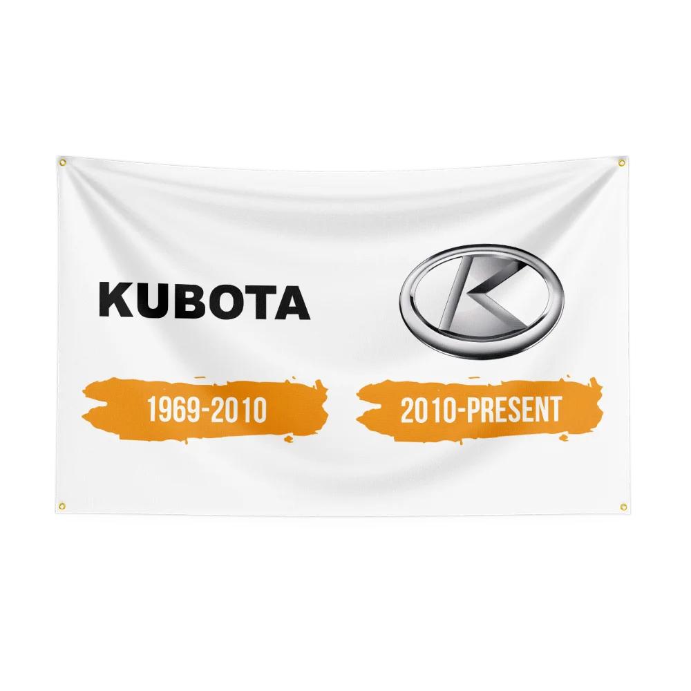 35 футов Флаг Тракторов Kubota Corporation Полиэстер Цифровая Печать Инструмент Гобелен Баннер Штора Для Декора Сельское Хозяйство