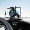 Автомобильный держатель для телефона, вращающийся на 360 градусов, держатель для мобильного телефона на приборную панель автомобиля, подставка с зажимом, подходит для смартфонов с диагональю от 4 до 7 дюймов