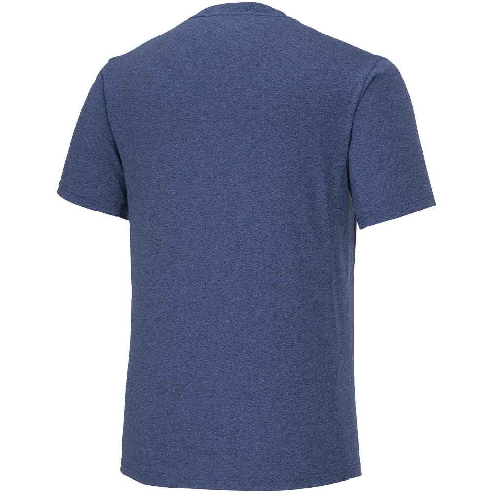 Mizuno Estate Blue Size Short Sleeve Dry UPF Men's Mok, S, 32MAA023, T-Shirt, 15, Moisture-Wicking, Quick-Drying