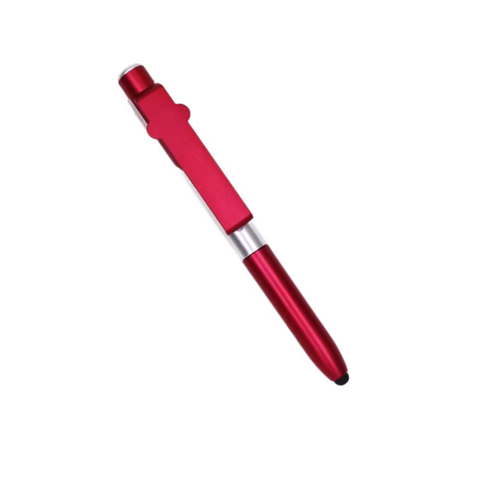 Multifunction Ballpoint Pen LED Light Foldable Phone Stand Night Reading Pencil Office School Students Carving Logo stylus Pen