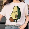 Avocado T Shirt Women Harajuku Grunge Kawaii Femme Top Shirts Vegan T Shirt Graphic Streetwear Tee
