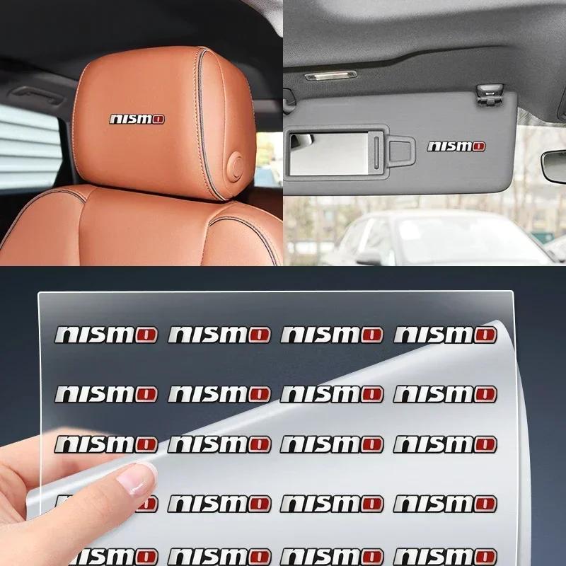 Значки на автомобиль, наклейки в салон для Nissan Nismo Логотип Qashqai J11 J12 Teana Altima Ariya Juke Murano Micra Kicks X-trail T32 T31