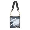 GKK For Samsung Galaxy Z Flip7 5G Case with Wrist Strap/Hinge Protection PC+Tempered Glass Slim Phone Cover